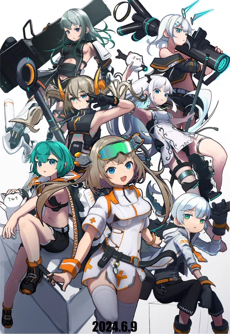 今までに描いたオリキャラたち集合絵 