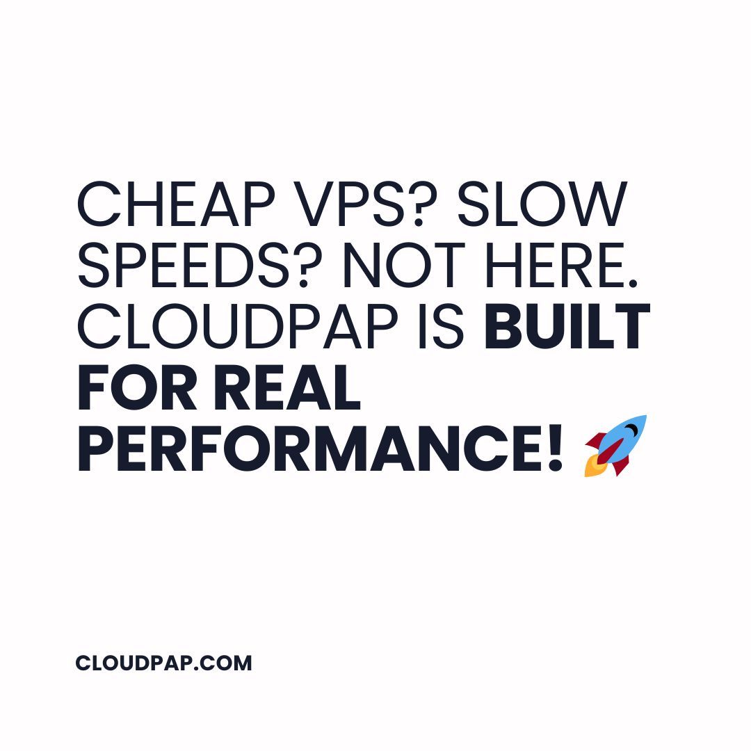 CloudpapHQ's tweet image. Real performance for real performers #fastvps #affordable #performanceproven