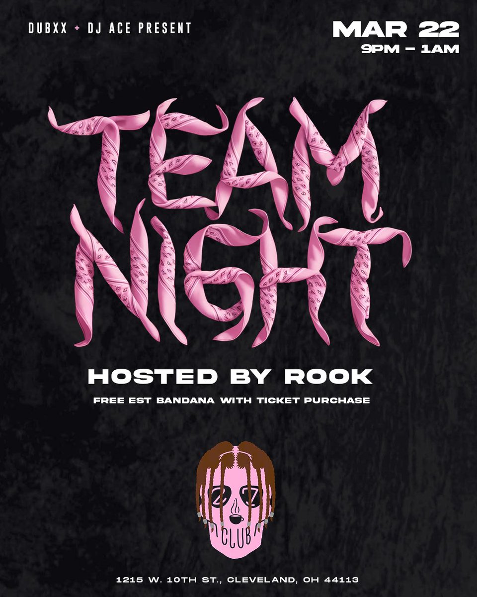DubXX (@dubz216) on Twitter photo Team Night hosted by @Rook419 at <a href="/27clubcoffee/">27 Club Coffee</a> free bandana upon arrival with online ticket purchase #Xx also 18+
See you soon!!!! Mar.22nd 🚨🚨🚨🚨
eventbrite.com/e/team-night-h… Team Night hosted by @Rook419 at <a href="/27clubcoffee/">27 Club Coffee</a> free bandana upon arrival with online ticket purchase #Xx also 18+
See you soon!!!! Mar.22nd 🚨🚨🚨🚨
eventbrite.com/e/team-night-h…