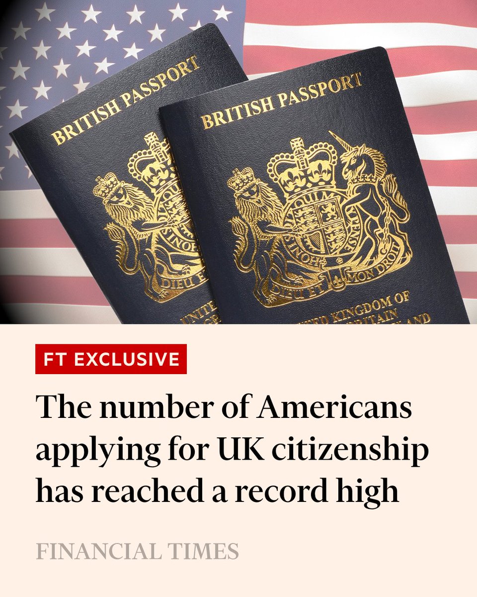 Immigration lawyers cited Donald Trump’s return to power as one of the changes contributing to a surge in applications. on.ft.com/4h9P6Cv