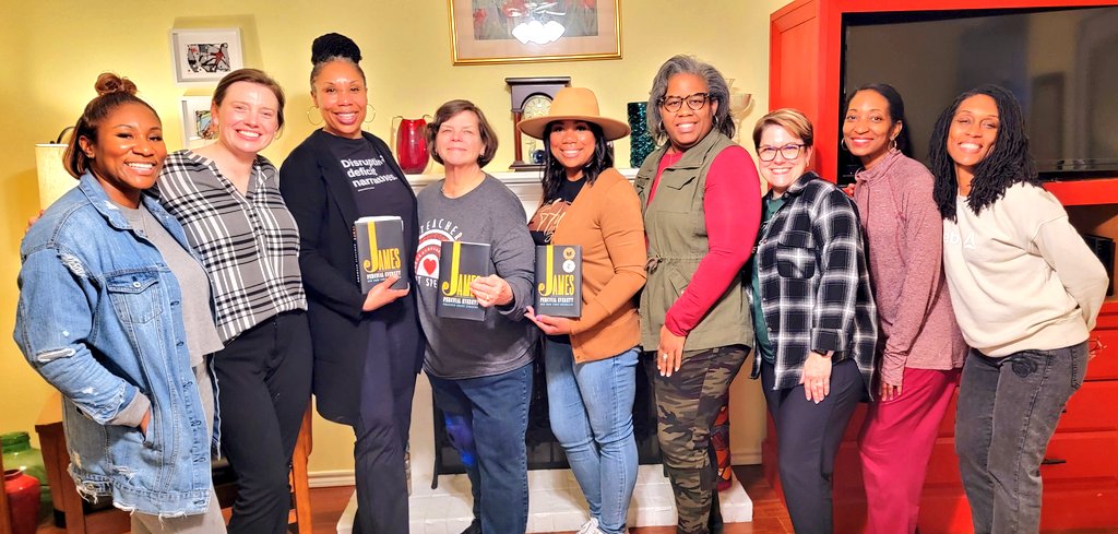 James by Percival Everett allowed us to examine "the resilience of the human spirit." We're intentional with our selections &amp; each novel we've chosen has moved us to have audacious conversations among ourselves &amp; with others challenging our levels of comfort. I ❤️ this group!
