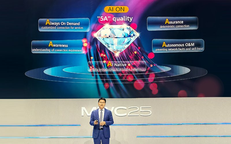 Huawei (@huawei) on Twitter photo At #MWC25, President of #Huawei Optical Business Product Line Bob Chen proposed the evolution of optical networks towards AI Optical Network (AI ON) in the AI era to provide 5A-quality connectivity, laying a robust foundation for AI growth & prosperity: bit.ly/3R3XOrr At #MWC25, President of #Huawei Optical Business Product Line Bob Chen proposed the evolution of optical networks towards AI Optical Network (AI ON) in the AI era to provide 5A-quality connectivity, laying a robust foundation for AI growth & prosperity: bit.ly/3R3XOrr