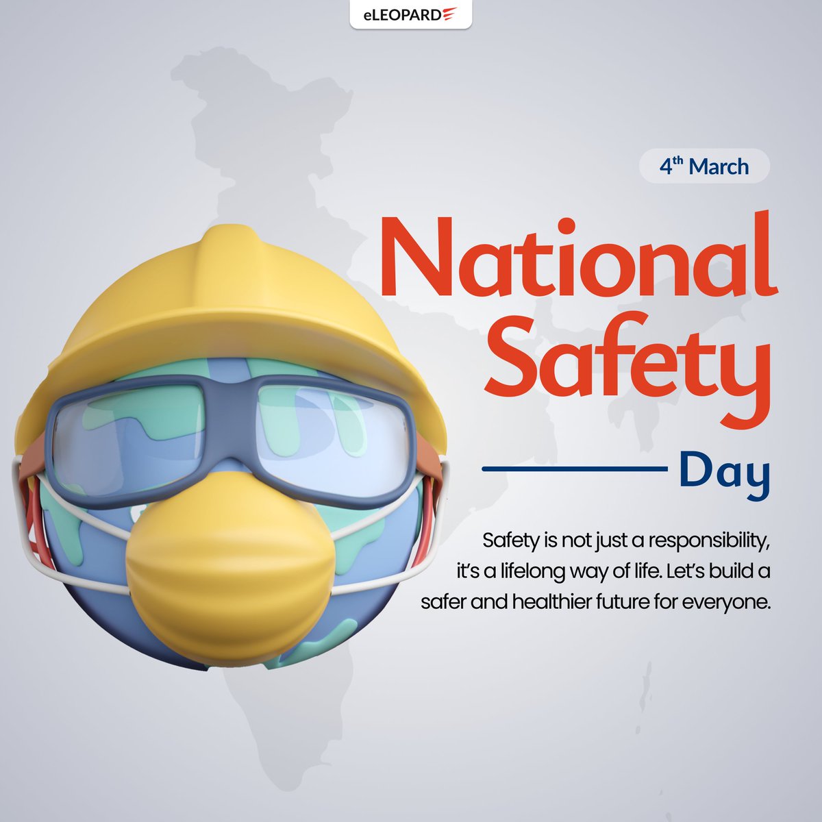 Being safe is the first and the foremost thing for all of us. Warm wishes on the occasion of National Safety Day.