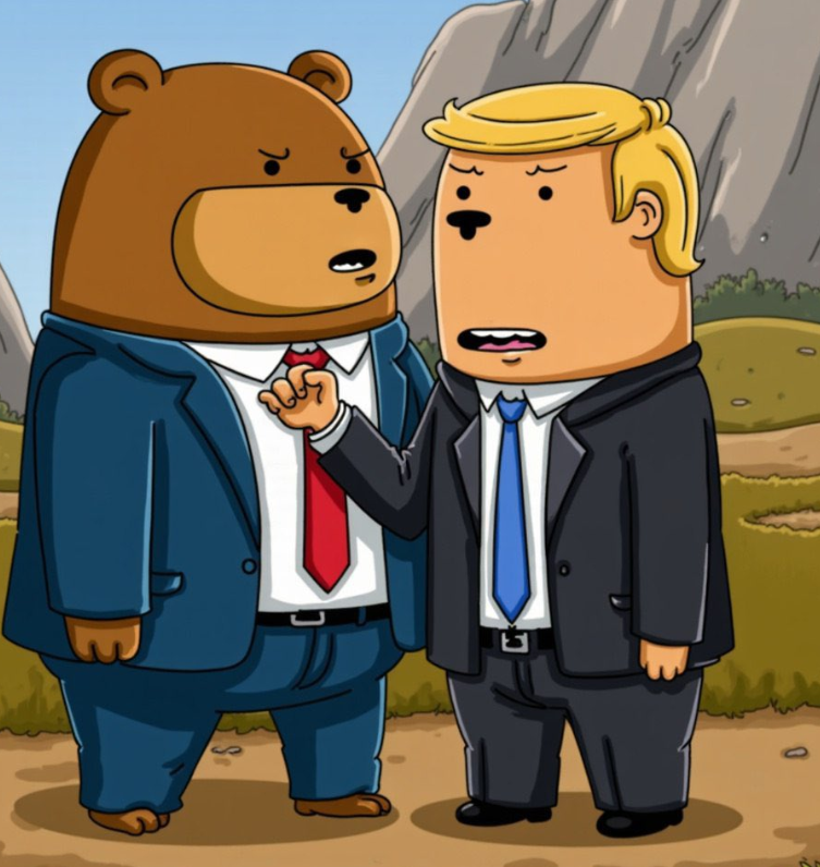 KhanOrhan0's tweet photo. The battle will be legendary @Boithebear #GrindFi #Trump #TrendingNow https://t.co/2oJRBDhDEL