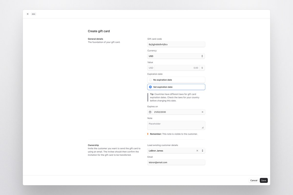 ludvigrask_'s tweet image. Create custom gift card modal for @medusajs Admin 🎁