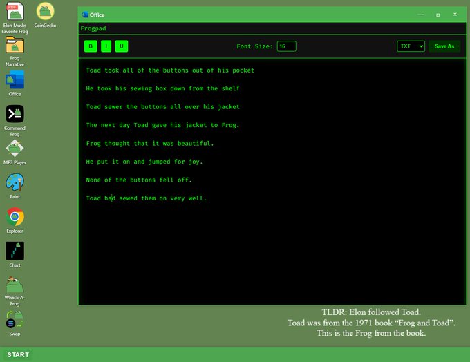 FrogOffl's tweet photo. Launching within Few min
You can write poetry and save it on the $FROG 

website:  https://t.co/zGJKCtEyQw 🐸
#Solana #TOAD #FrogArmy #memecoin #Bitcoin #ElonMusk #100xGems #memecoin1000x https://t.co/HJeRwfkHzw