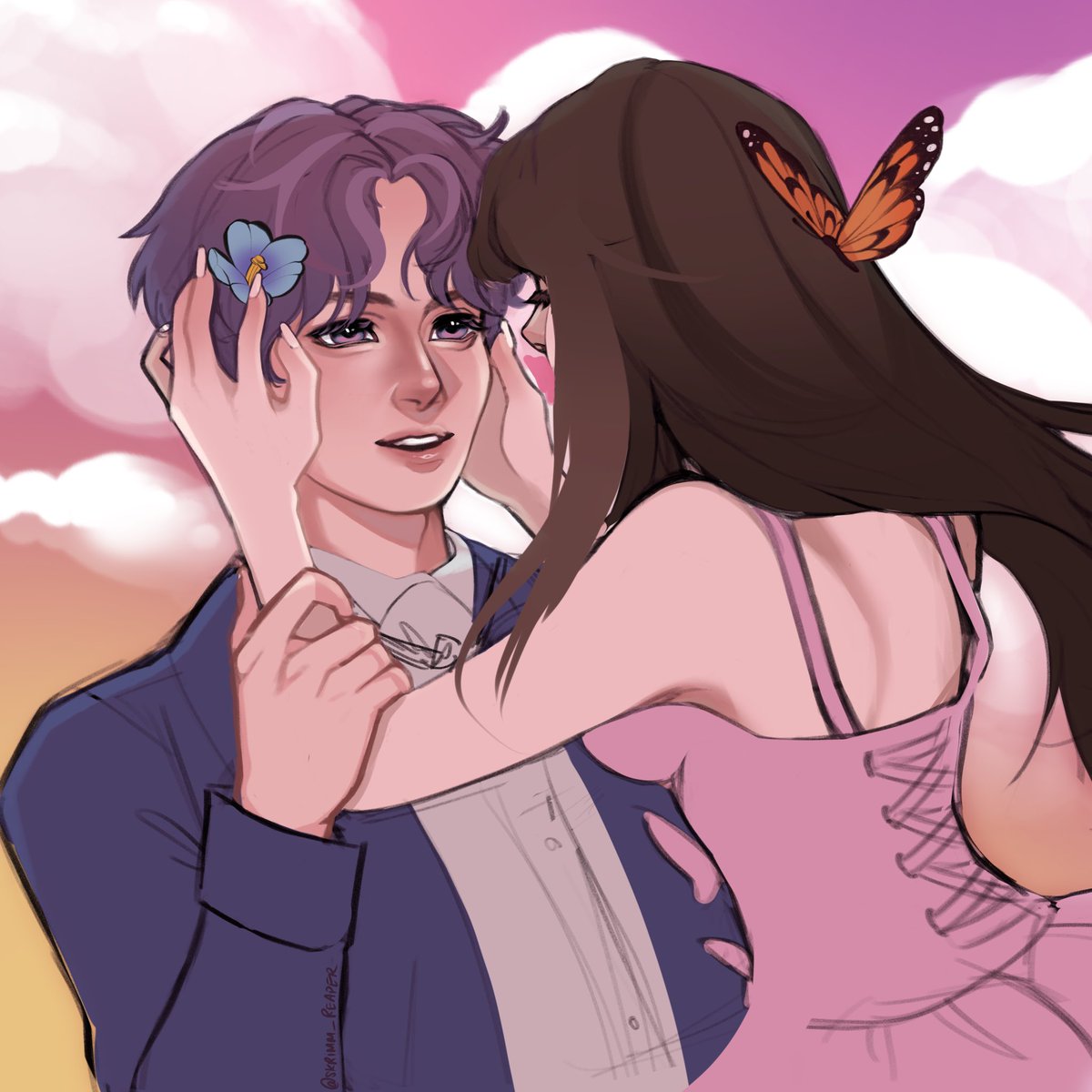 skrimm_reaper's tweet image. She pollinates him so he can grow 
✨🌼🦋  #WIP #Rafayel #rafayelloveanddeepspace #rafayelmc