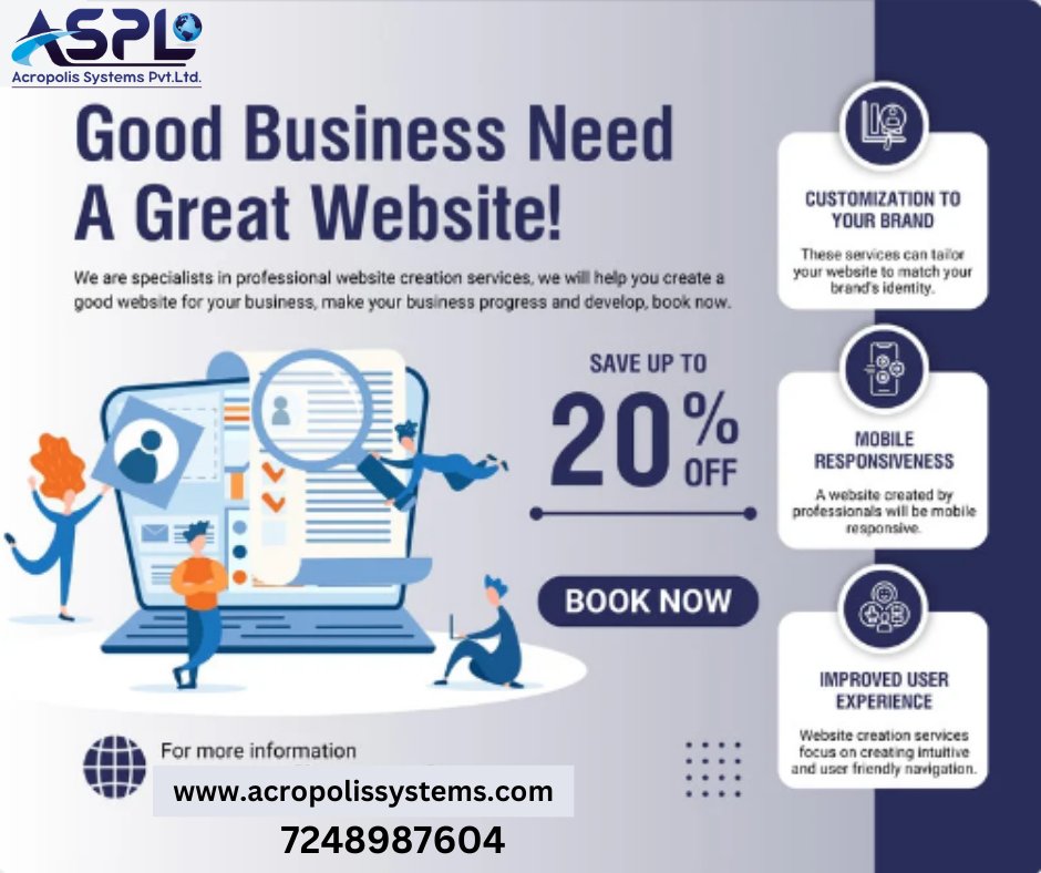 AcropoliSystems's tweet image. 🌐 Transform Your Online Presence with Stunning Web Designs!

acropolissystems.com/website-design…

📩 Contact us today and make your brand stand out.

#WebDesignPune #AcropolisSystems #ResponsiveWebDesign #WebDevelopment #DigitalTransformation