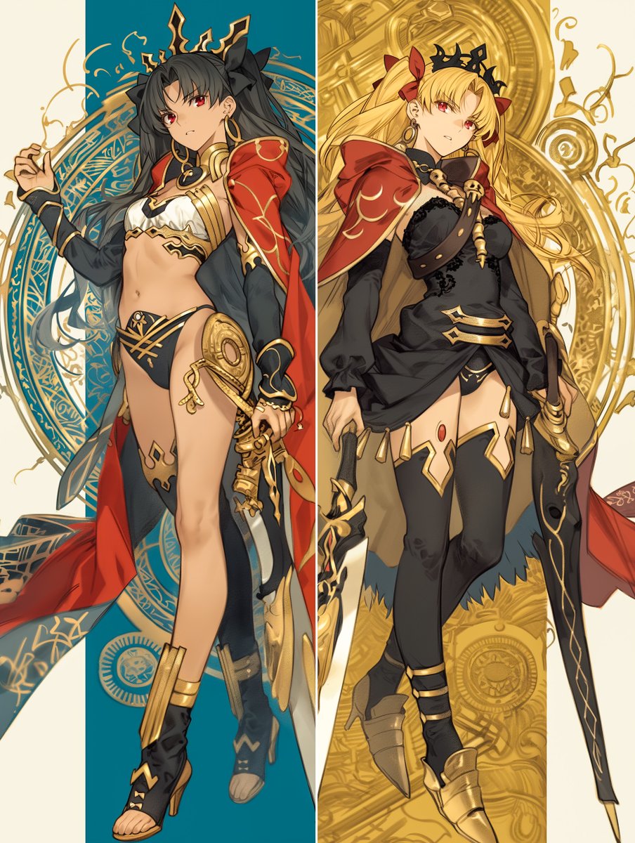 イシュタル&amp;エレシュキガル (Ishtar&amp;Ereshkigal)       
#FGO 
#イシュエレ