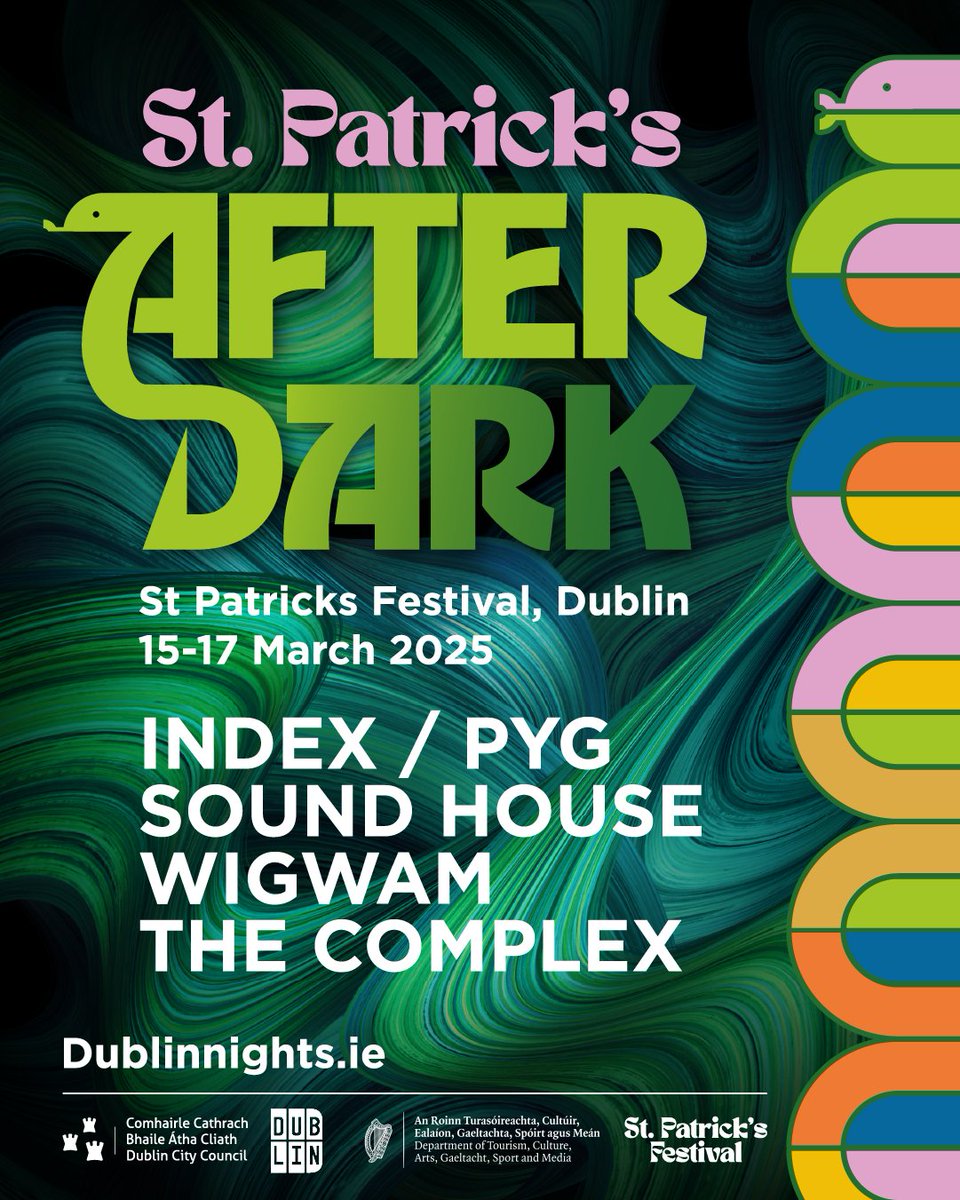 St. Patrick’s Festival Dublin, in partnership with the Night-Time Economy Advisor, presents St. Patrick’s After Dark, a unique three-night late-night programme celebrating electronic music and club culture.