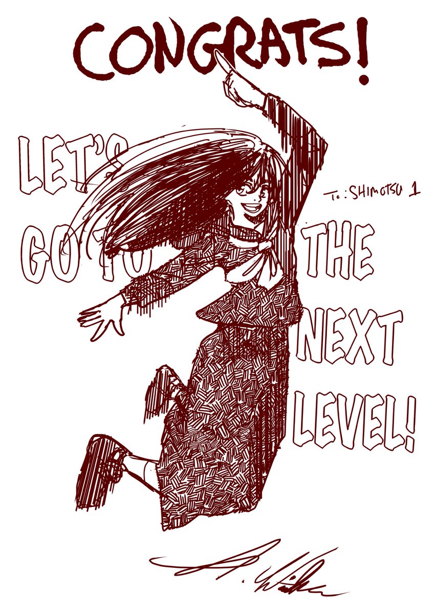 _A_Winter's tweet image. [おめでとう2025!]

卒業する生徒達と入試合格した生徒達へ、合格おめでとう! 

#art #illustration #イラスト 
#イラスト好きさんと繋がりたい
#絵描きさんと繋がりたい
#落書き #オリジナル #Procreate
#sketches 
#drawingvideo #drawing