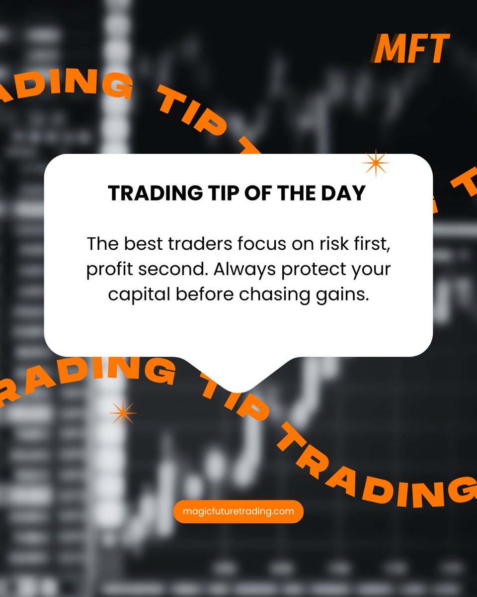 MFTglobal's tweet photo. Successful trading isn’t just about making money—it’s about keeping it! 🛡️💰 The best traders prioritize risk first and profits second, ensuring they protect their capital before chasing gains.

Every decision should factor in how much you're willing to lose, not just how much you hope to gain.

How do you manage risk in your trading strategy? Drop your thoughts below! ⬇️

🔗 Learn more: https://t.co/rHNPAA8MtW