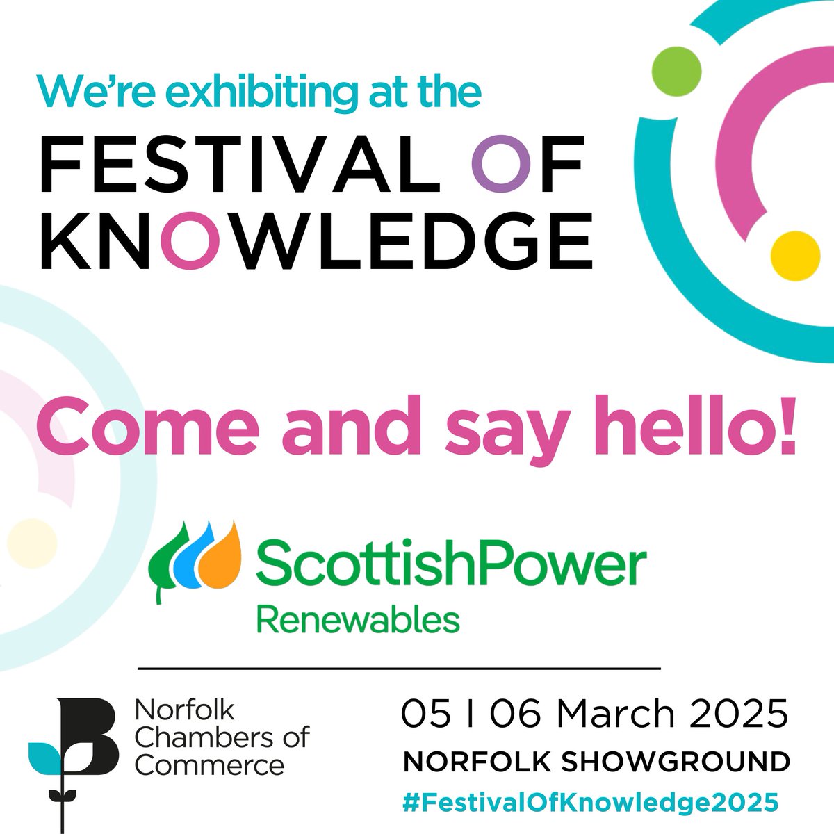 Norfolk’s #FestivalOfKnowledge2025 kicks off tomorrow, giving 14 to 17 year olds the opportunity to explore potential career opportunities💚 

We look forward to attending and hopefully inspiring the next generation of green workers in the #Renewables industry!