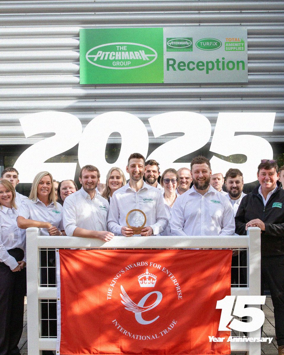 Today, we celebrate 15 years of Pitchmark 🎂

Since Mark &amp; Sue Rodman founded the company in 2010, our passion and hard work have remained the same. We've been fortunate to collaborate with incredible colleagues and customers worldwide — thank you for being part of our journey 💚