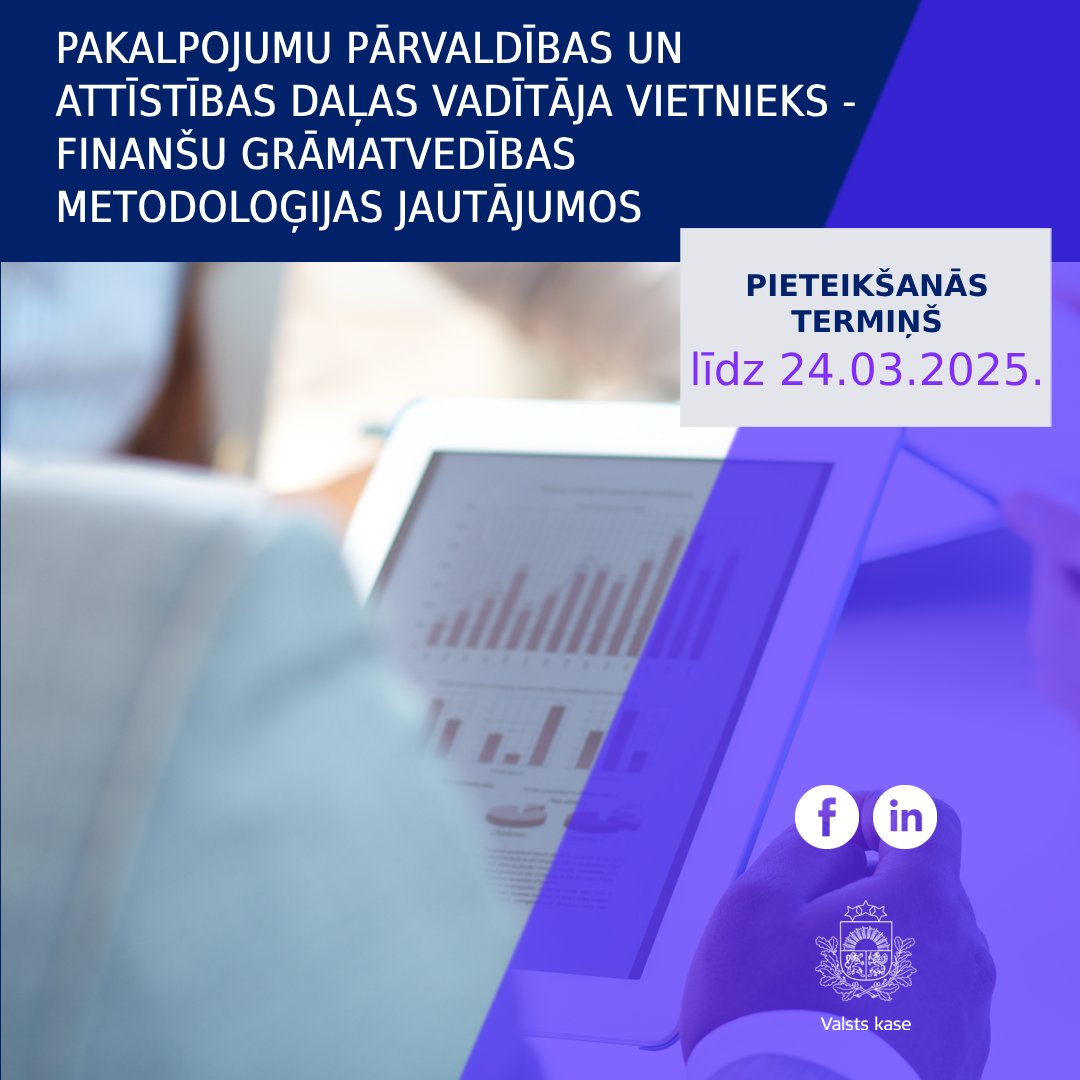 ✳️Ja tev ir zināšanas finanšu grāmatvedības metodoloģijas jautājumos, padodas plānot, strukturēt un kontrolēt, piemēram, grāmatvedības uzskaites Iekšējās kontroles sistēmas ieskaties 👉#teirdarbs #komanda #labsatalgojums #apmācības #hibrīdmodelis #horizon valstskase.easycruit.com/vacancy/347275…