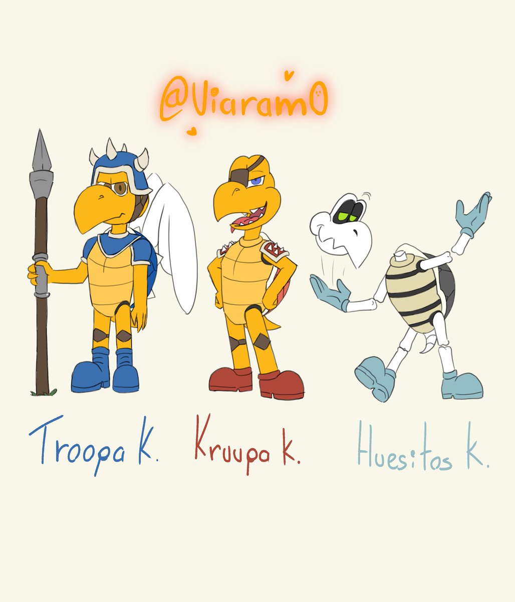 Viaram0's tweet photo. #bowser #koopa #koopageneral #DryBones https://t.co/Zy58HKACkW