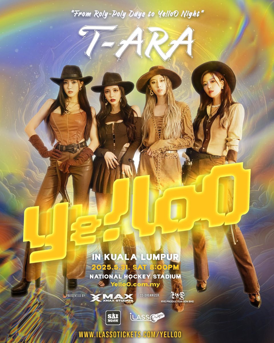T_ARAMYSupport's tweet photo. T-ARA is coming to KL to perform at Ye!loO Concert on May 31 (Sat) 8pm at National Hockey Stadium.

Tickets available at: https://t.co/8343dDK5zo

#YellooConcert 
#T_ARA #티아라 https://t.co/brK16UbiAq
