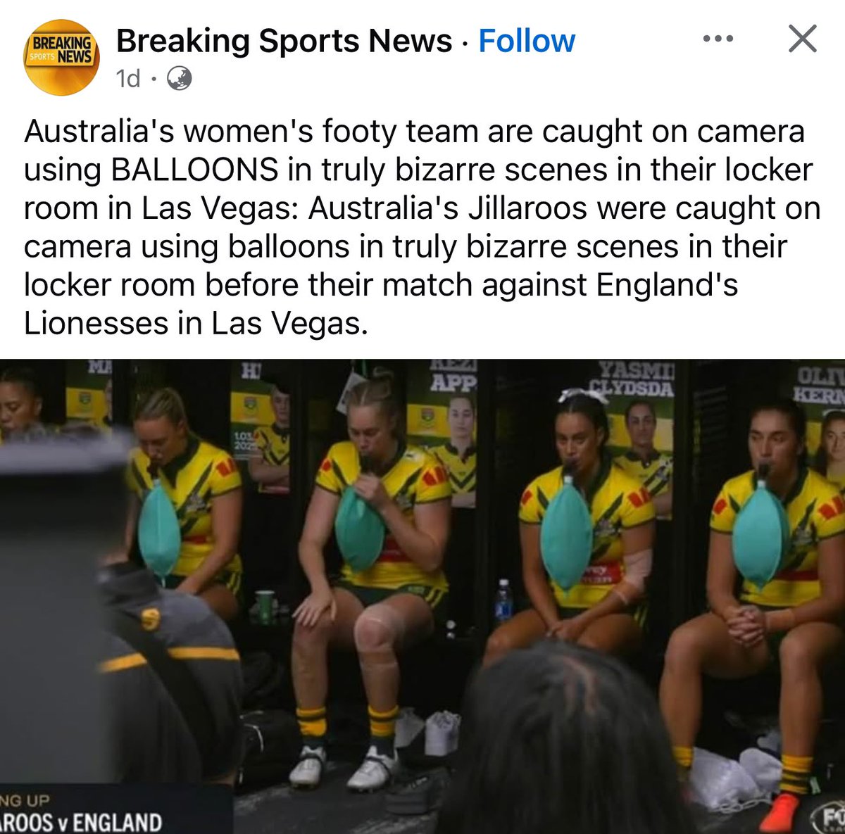 📺 I got forwarded this &amp; others in touch asking if I seen this where I didn’t

But very similar Concept to my SRLR Breathing Trainer 🗣️💨🫁 In which Jillaroos Player Keilee Joseph has used 

Resistance Training for your Lungs, Bigger Stronger Lungs = 🤔 Rebounderball.com