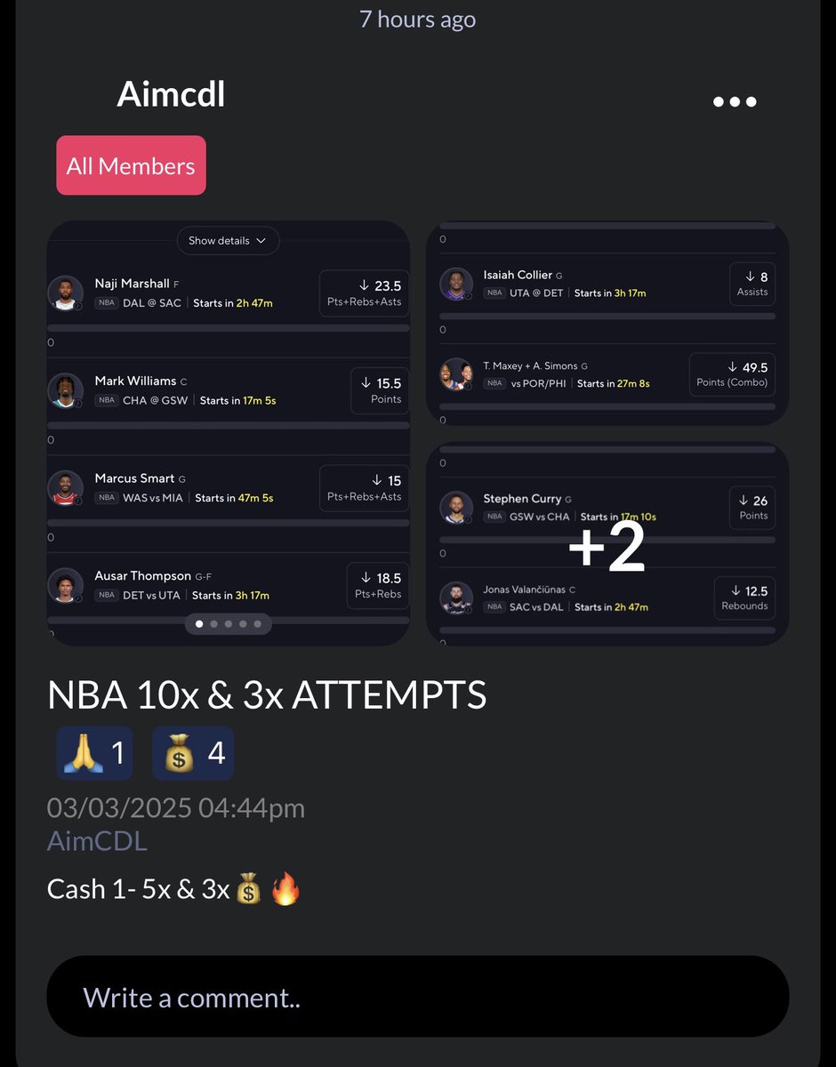 PREMIUM CASHED A NBA 10x &amp; 3x NUKE FOR $800,000🪬💰🤯

PICKING FOLLOWERS TO WIN $500 via CASHAPP WHO: 

LIKES &amp; COMMENTS❤️

👇🏽GET MY $70 PREMIUM FOR $20🔥
fanbasis.com/cdl_aim

#GamblingX #GamblingTwitter #AimsHQ #PrizePicks #PrizePicksNBA #GamblingCommunity