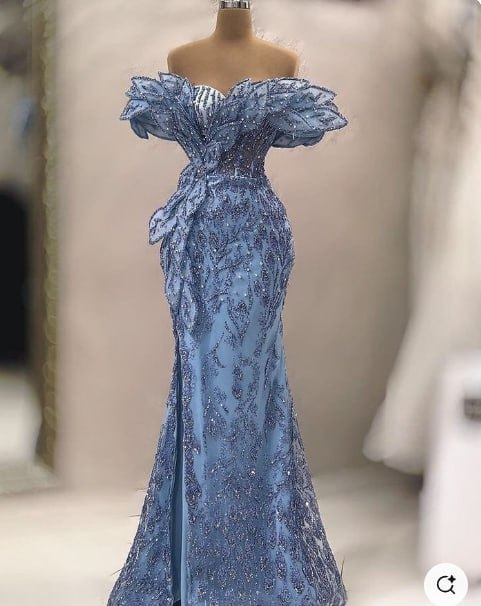 Feeling blue in the best way possible. 💙 This dress isn't just a mood; it's a statement that no one can ignore.