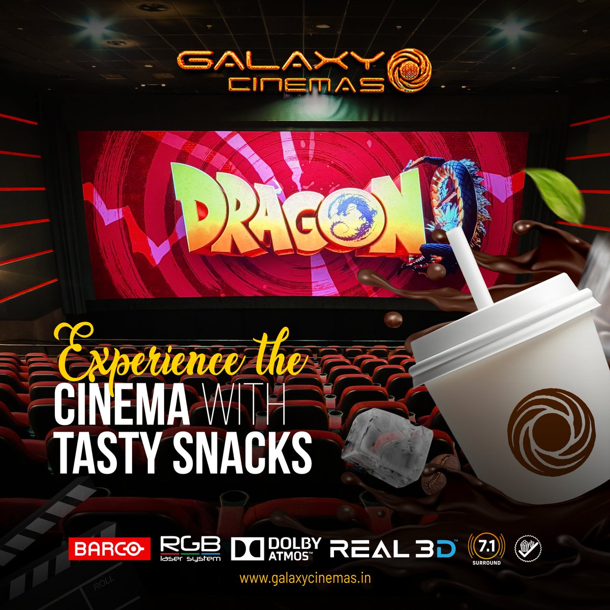 galaxycinemass's tweet photo. Feel the Power of Cinema at Galaxy Cinemas!
Experience the magic of DRAGON on the big screen while enjoying delicious snacks!
Book Your Tickets Now: https://t.co/wCE8sLlmYF
#GalaxyCinemas #DragonMovie #CinematicExperience #DolbyAtmos #Real3D #BarcoRGB #MovieTime #IdlyKadai https://t.co/28RFQHO6Pp