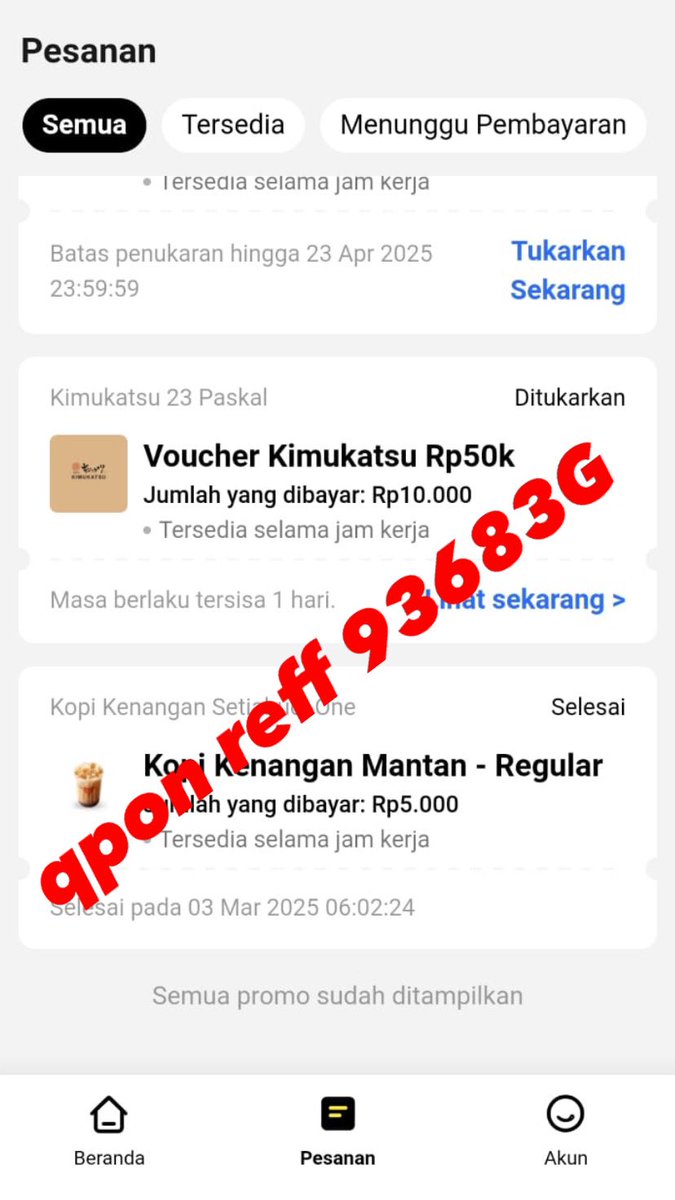 pawnyaao's tweet photo. BARU TAUU, MAYAN BUAT BUKBER😱😱😱
Kimukatsu bayar 10k dapet kupon 50k + kopi kenangan mantan cuman 5k ajaaaa. yang masih bingung replay aku ajarin🕺🏼🕺🏼🕺🏼🕺🏼 https://t.co/m8CstFXAiN