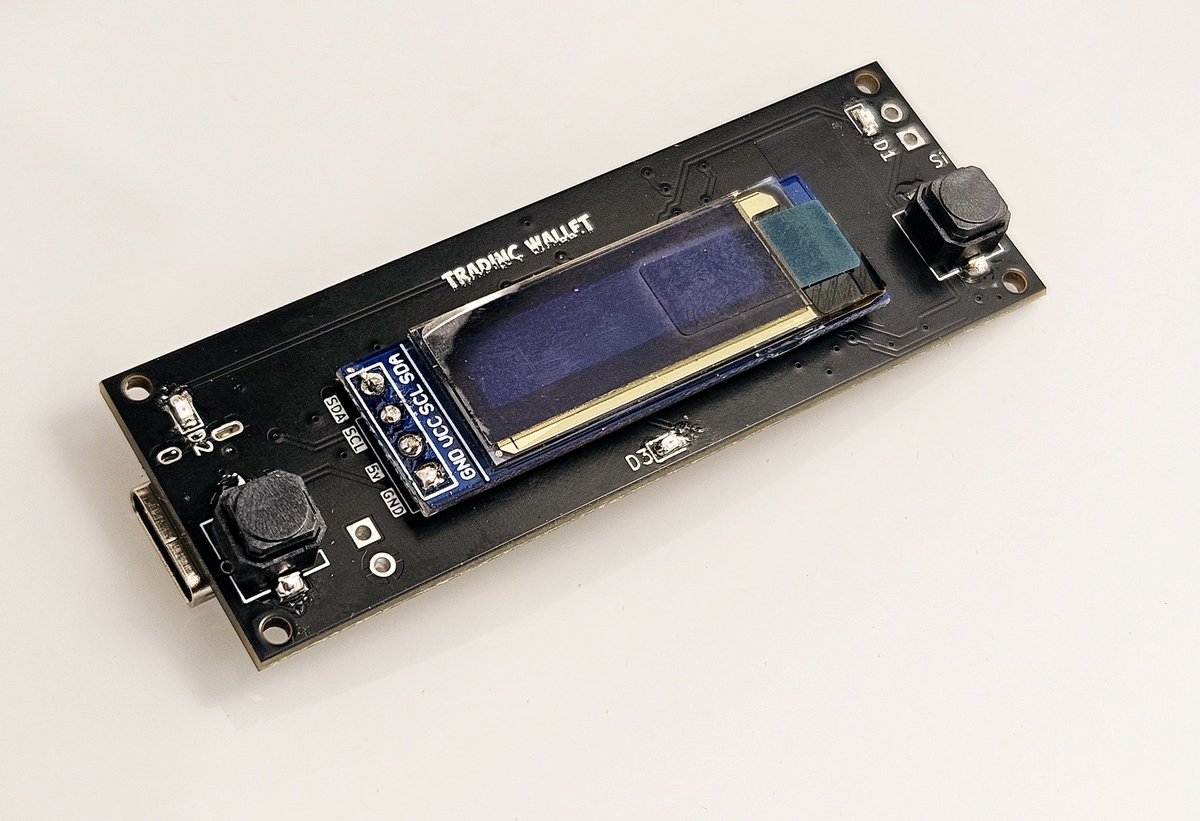 #XMR cold wallet + trading robot in the same device. Esp32 driven. Crypto keys chip.