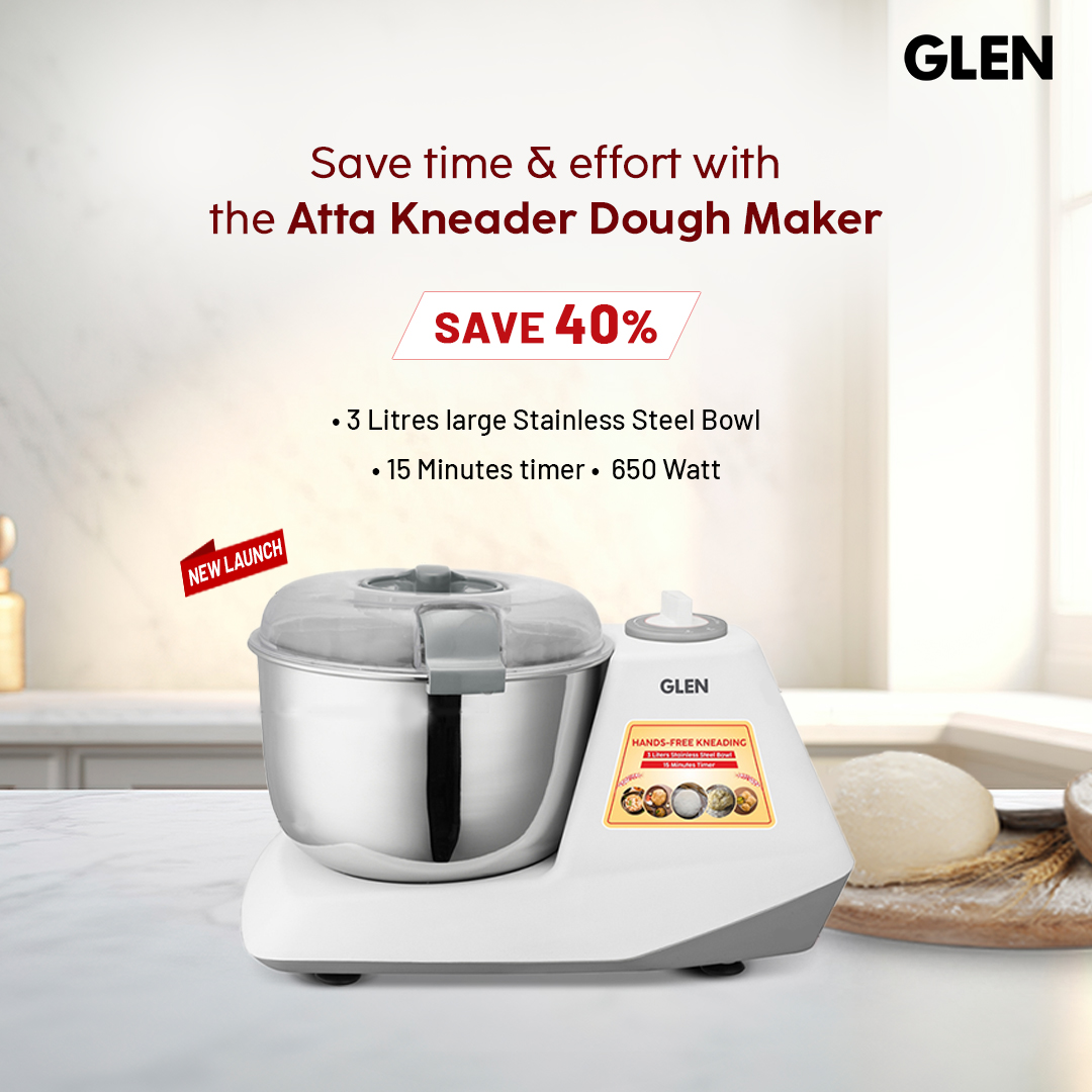 Save time and effort with the Atta Kneader Dough Maker. Perfect dough every time!

Shop Now: shorturl.at/xG8ui

#EasyCooking #KitchenHacks #DoughMaker #HomeBaking #effortlesscooking #makewithglen #attakneader #doughkneadermachine