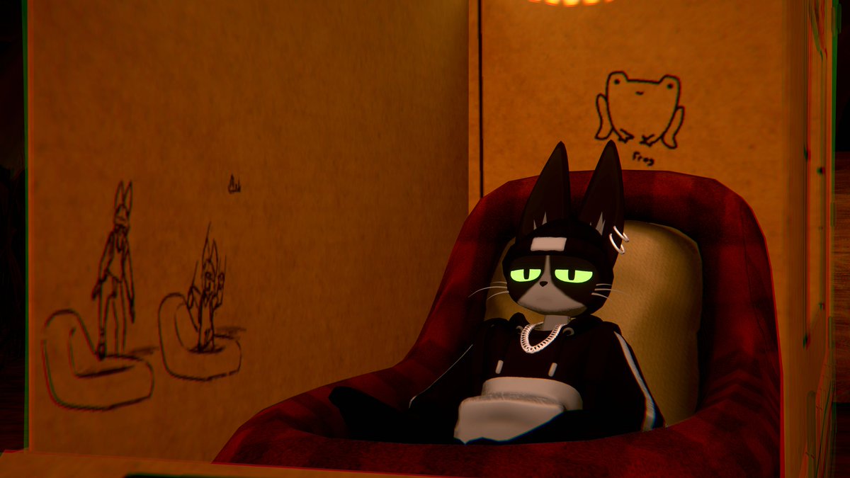 made the last outfit texture and now working on cat breeds just got done making a tuxedo boi.

already got some doodles from you guys for the box fort  much love ❤️if you want to make a doodle post in the art channel on my discord or reply to this post just keep it PG 😁
#vrchat