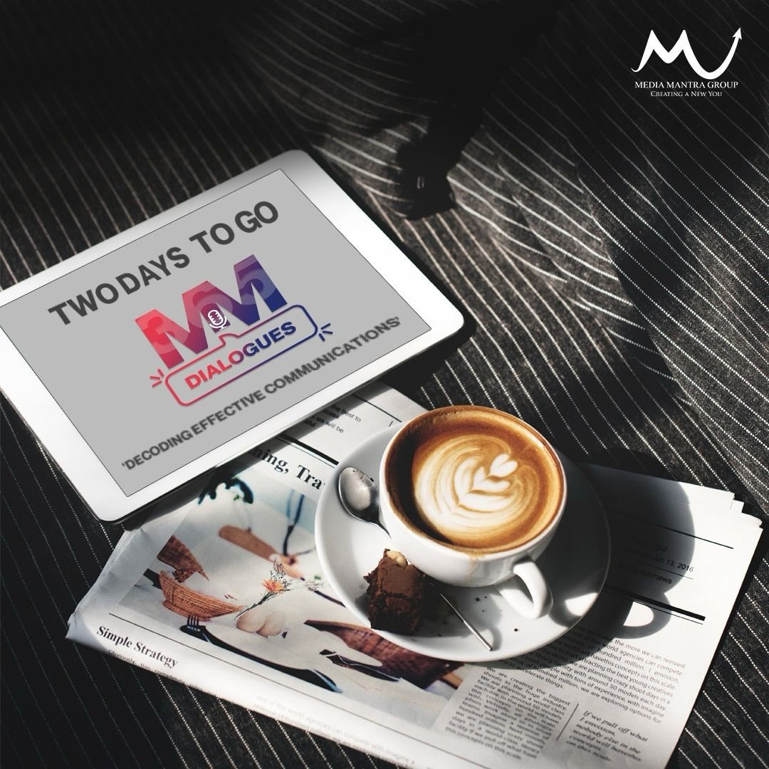 Stay on your screens, just 2 days to go until we decode effective communications and celebrate 365 days of powerful dialogues at #MMDialogues365!
.
.
.
#MediaMantra #MMDialogues #MMDialogues365 #Countdown #2DaysToGo #Communications #PublicRelations #Media