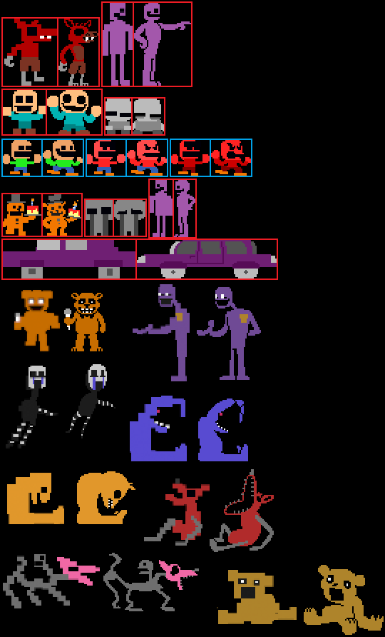 DastardlyDeacon's tweet photo. fnaf if scott was a complete dogshit pixel artist https://t.co/1dFXwMeXuK