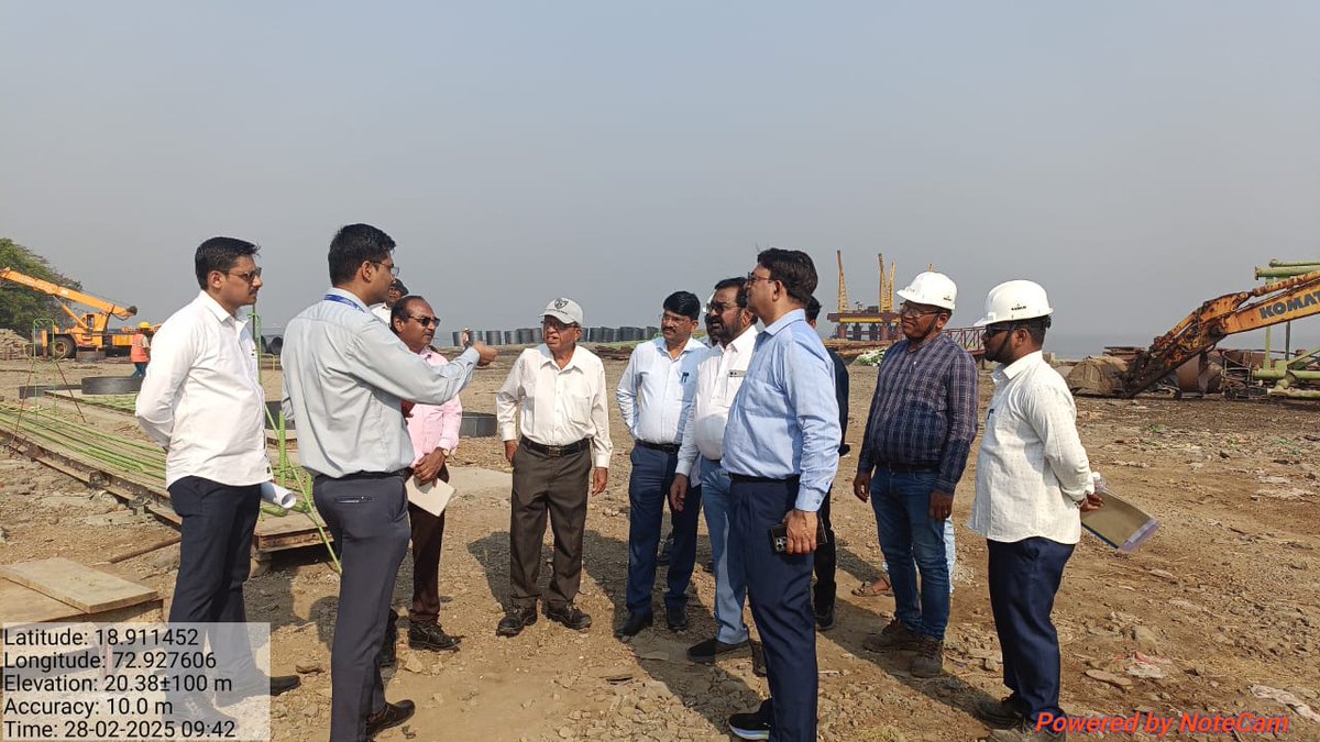 SDCL_India's tweet image. MD, SDCL, visited Sagarmala-funded maritime projects in Maharashtra,conducting an on-site inspection to review progress &amp;amp; address key challenges.#MaritimeDevelopment #Infrastructure @shipmin_india @mahamaritime1