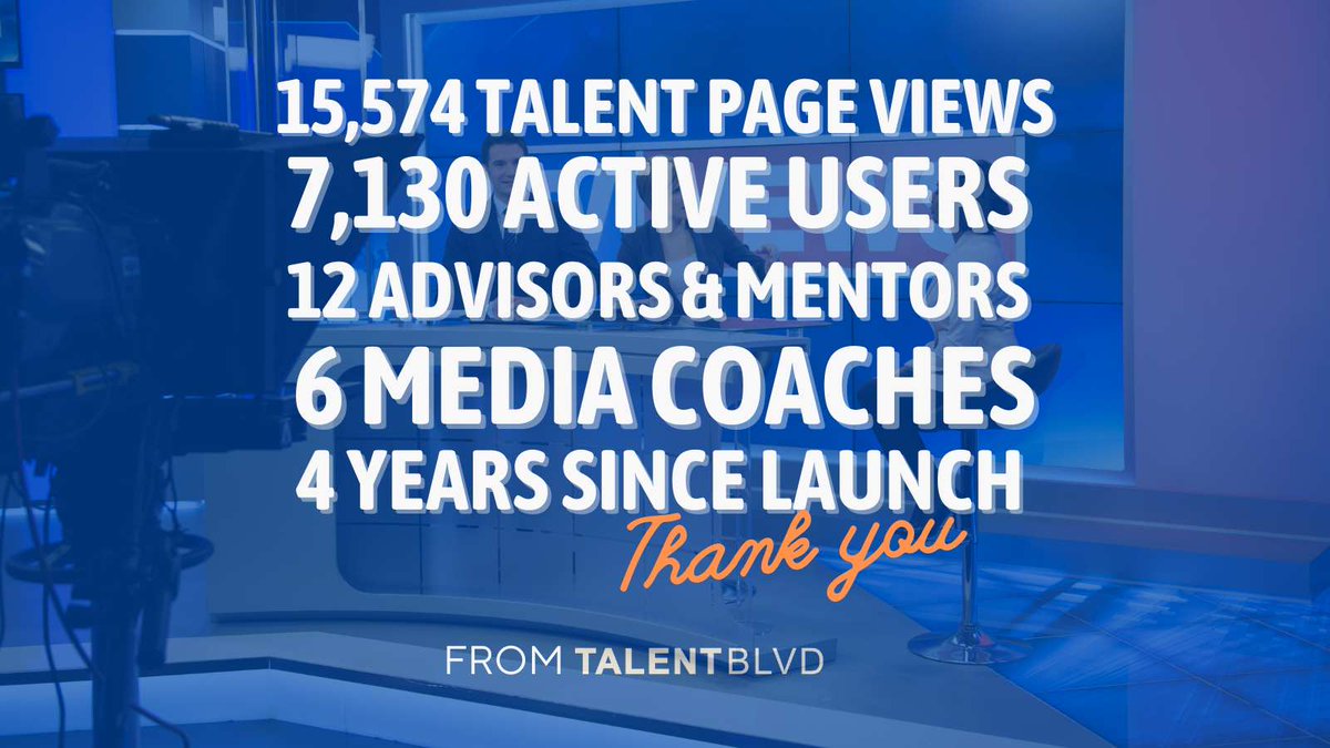 TalentBlvd (@talentblvd) on Twitter photo 4 years ago, we launched <a href="/TalentBlvd/">TalentBlvd</a> with a mission of connecting journalists with the right opportunities. It has been an inspiring evolution! The numbers represent real stories, real connections, and real career growth. Thank you for your trust. 4 years ago, we launched <a href="/TalentBlvd/">TalentBlvd</a> with a mission of connecting journalists with the right opportunities. It has been an inspiring evolution! The numbers represent real stories, real connections, and real career growth. Thank you for your trust.