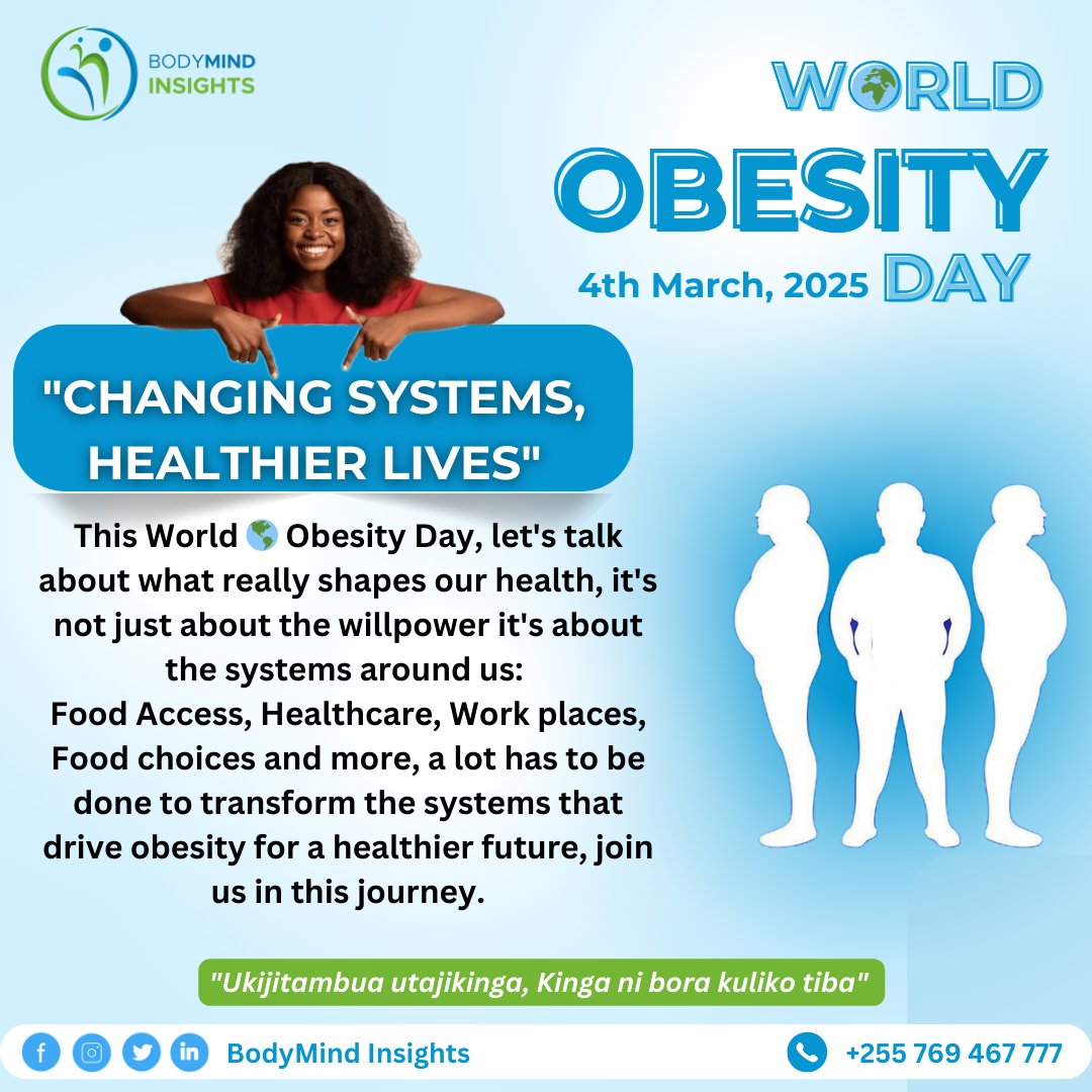 GilbertGaston5's tweet photo. This World Obesity Day, let’s talk about what really shapes our health. It’s not just about willpower—it’s about the systems around us: food access, healthcare, workplaces, and more. 
Join us today to shine a light on the changes we need for a healthier future.
#WorldObesityDay https://t.co/N4NOX8IT9o