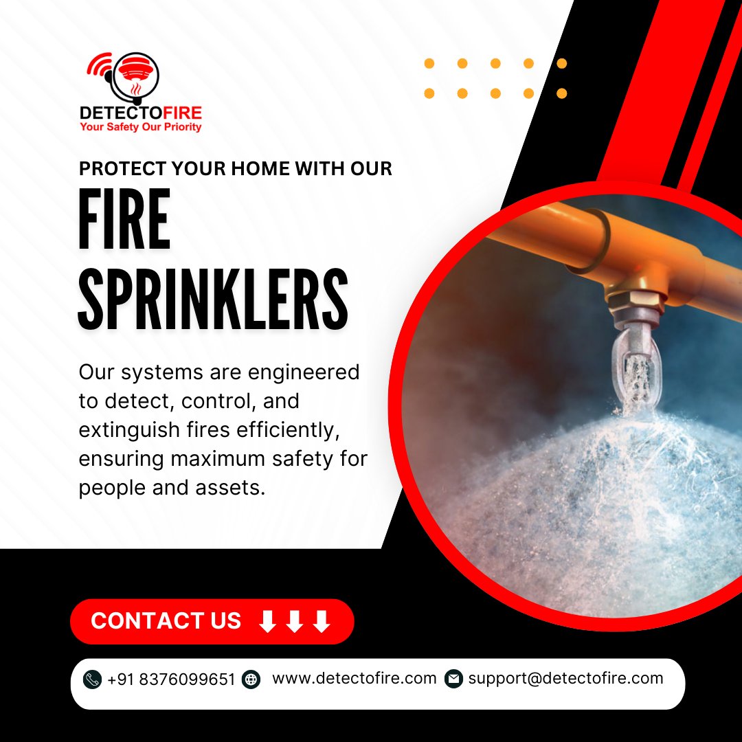 "Protect your home &amp; workplace with advanced fire sprinklers! 🚒💦 

#FireSafety #FireProtection #FireSprinklers #HomeSafety #WorkplaceSafety #FirePrevention #StaySafe #EmergencyPreparedness #SmartSafety #ProtectYourHome #SafetyFirst"