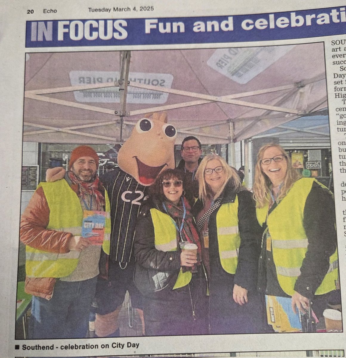 I was reading the morning papers before I get ready for match day and i see myself on the centre page.

See you all tonight shrimpers 💙 🍤