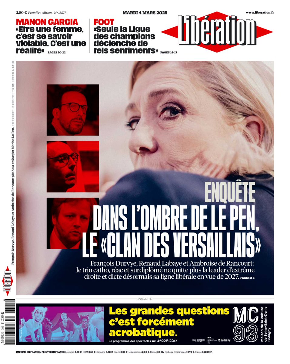 Brevesdepresse's tweet image. 🔴🇫🇷INFO - Sous l’impulsion d’un trio de conseillers issus de la bourgeoisie versaillaise, Marine #LePen et le RN tournent pro-business et libéral. Au programme désormais : renoncement à abolir la flat tax, recul sur le rétablissement de l’ISF, allègements massifs des droits de…