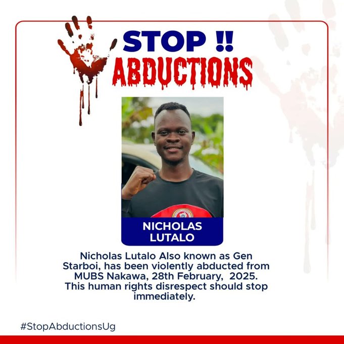 6nightwatch's tweet photo. Horror is streaming from every corner!
#WhereIsNicholasLutalo
#StopAbuseOfPowerUg
#BringBackOurBrothers https://t.co/pVICRd2Z3o