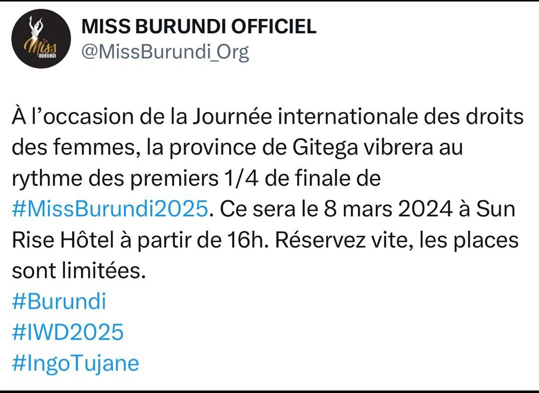 AMAGABA (@aamagaba) on Twitter photo 🇧🇮💚❤️ Ingomag en action pour l'activité miss BURUNDI 2025🙌 <a href="/KamRossa/">Rossa KAMARIZA</a> <a href="/burundionthemap/">Burundi On The Map</a> <a href="/visit_burundi/">Visit Burundi</a> <a href="/RTNBurundi/">RTNB</a> <a href="/YBurundi/">Yaga Burundi</a> <a href="/the_burundi/">Office du Thé du Burundi</a> @MFAEthFrench 🇧🇮💚❤️ Ingomag en action pour l'activité miss BURUNDI 2025🙌 <a href="/KamRossa/">Rossa KAMARIZA</a> <a href="/burundionthemap/">Burundi On The Map</a> <a href="/visit_burundi/">Visit Burundi</a> <a href="/RTNBurundi/">RTNB</a> <a href="/YBurundi/">Yaga Burundi</a> <a href="/the_burundi/">Office du Thé du Burundi</a> @MFAEthFrench