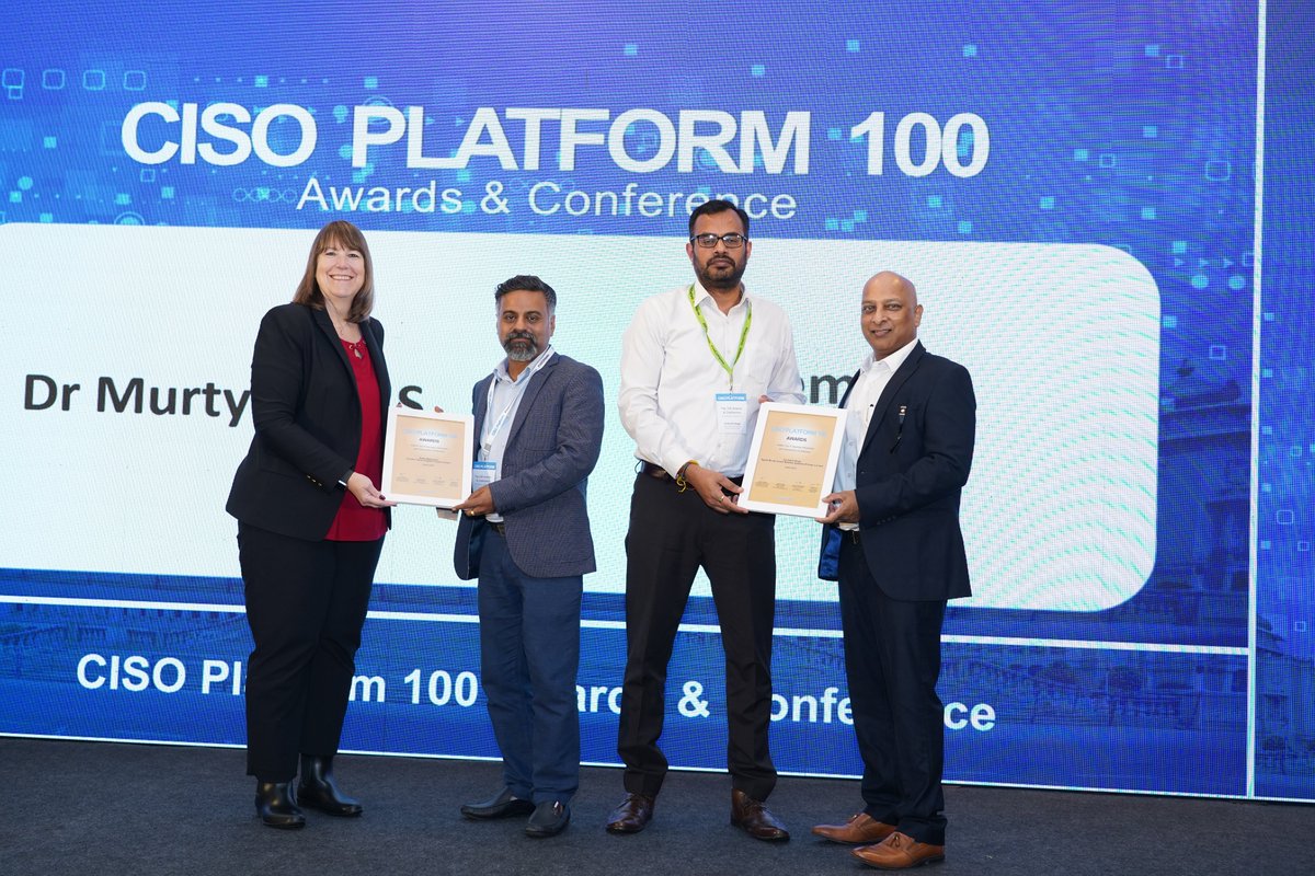 Congratulations Aloke Majumder and Arvind N Singh on winning the CISO Platform Top 100 Award 2025.

Your leadership and innovation in cybersecurity inspire us, and we’re proud to celebrate your achievements. 

#CISOplatformTop100