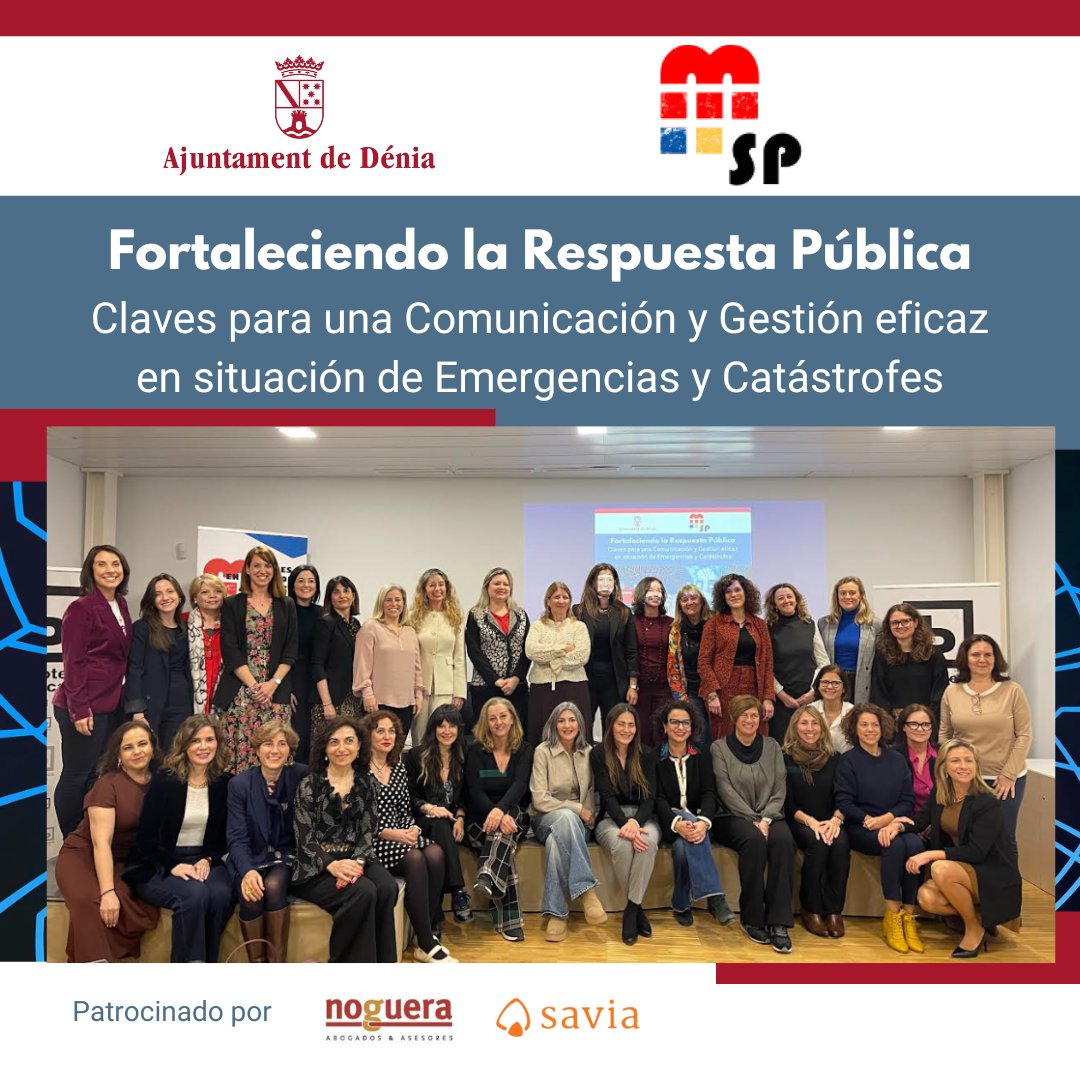 Mujeres en el Sector Público (@mujeressp) on Twitter photo 📸Foto de familia tras la jornada sobre comunicación en situaciones de emergencias y catástrofes celebrada el pasado mes en Denia organizada por #MujeresSP y <a href="/ayto_denia/">Ajuntament de Dénia</a> .
👥Espacios de networking e intercambio de experiencias que fomentan el aprendizaje. 📸Foto de familia tras la jornada sobre comunicación en situaciones de emergencias y catástrofes celebrada el pasado mes en Denia organizada por #MujeresSP y <a href="/ayto_denia/">Ajuntament de Dénia</a> .
👥Espacios de networking e intercambio de experiencias que fomentan el aprendizaje.