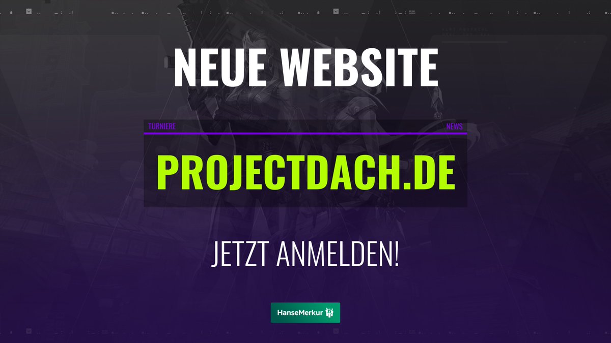 Unsere neue Website ist live! 🎉 Schau vorbei auf 

projectdach.de 

und melde dich direkt für den ersten Weekly Cup morgen an! 🏆