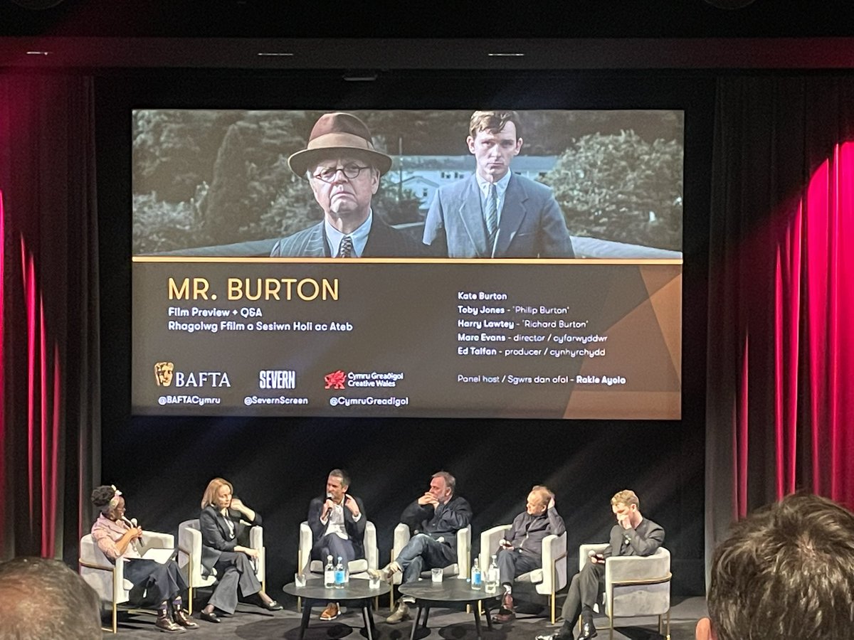 Angharad Lloyd Beynon (@angharadcandg) on Twitter photo Fantastic evening in BAFTA Piccadilly for the premiere of Mr. Burton - fantastic film and a great Q&A session <a href="/RakieAyola/">Rakie Ayola💜 Still Menopausal</a> <a href="/BAFTACymru/">BAFTA Cymru</a> <a href="/SevernScreen/">Severn Screen</a> <a href="/walesweeklondon/">Wales Week / London</a> #BAFTABurton Fantastic evening in BAFTA Piccadilly for the premiere of Mr. Burton - fantastic film and a great Q&A session <a href="/RakieAyola/">Rakie Ayola💜 Still Menopausal</a> <a href="/BAFTACymru/">BAFTA Cymru</a> <a href="/SevernScreen/">Severn Screen</a> <a href="/walesweeklondon/">Wales Week / London</a> #BAFTABurton