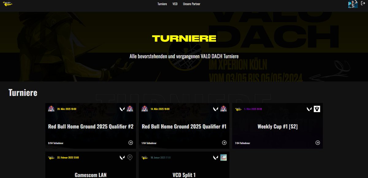 🚨 SERVICE TWEET 🚨

Die <a href="/projectvgg/">PROJECT V</a>-Website wird NICHT mehr genutzt!

Anmeldungen für die Weekly Cups, Red Bull Homeground Qualifier und infos zur <a href="/valleague_dach/">HanseMerkur Challengers DACH</a> &amp; Equal Esports Queens bekommt ihr auf

🌍 projectdach . de
