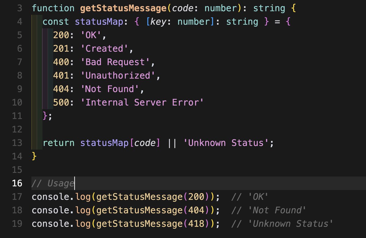 codingaddict_lv's tweet image. 🔍 Dev Tip: Lookup Tables FTW! 📚

Ditch long if/switch statements—use object mapping instead!

🚀 Examples:
✅ Convert status codes to messages
✅ Map country codes to names
✅ Translate enums
💡 const result = lookupTable[input] || defaultValue;
Fast, and easy to maintain! ⚡
