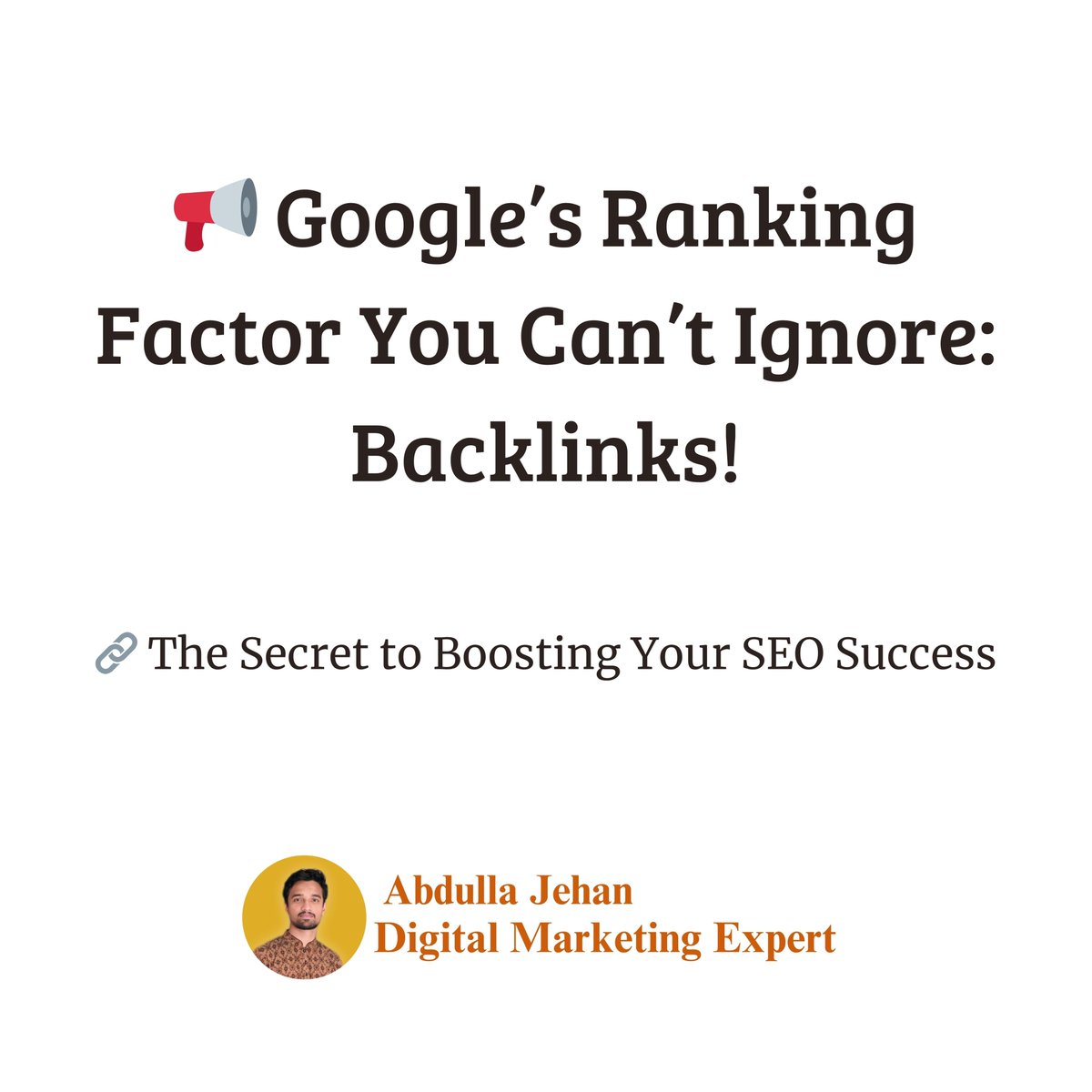 DigimarketingM's tweet image. 🚀 Backlinks = SEO Boost! 🔗
Quality > Quantity! Need white-hat backlinks? I’ve got you!
📌 Order: fiverr.com/s/akv8pyA
📌 Read More: lnkd.in/dTDXtqhj
#SEO #Backlinks #LinkBuilding #GoogleRanking #SEOExpert 🚀