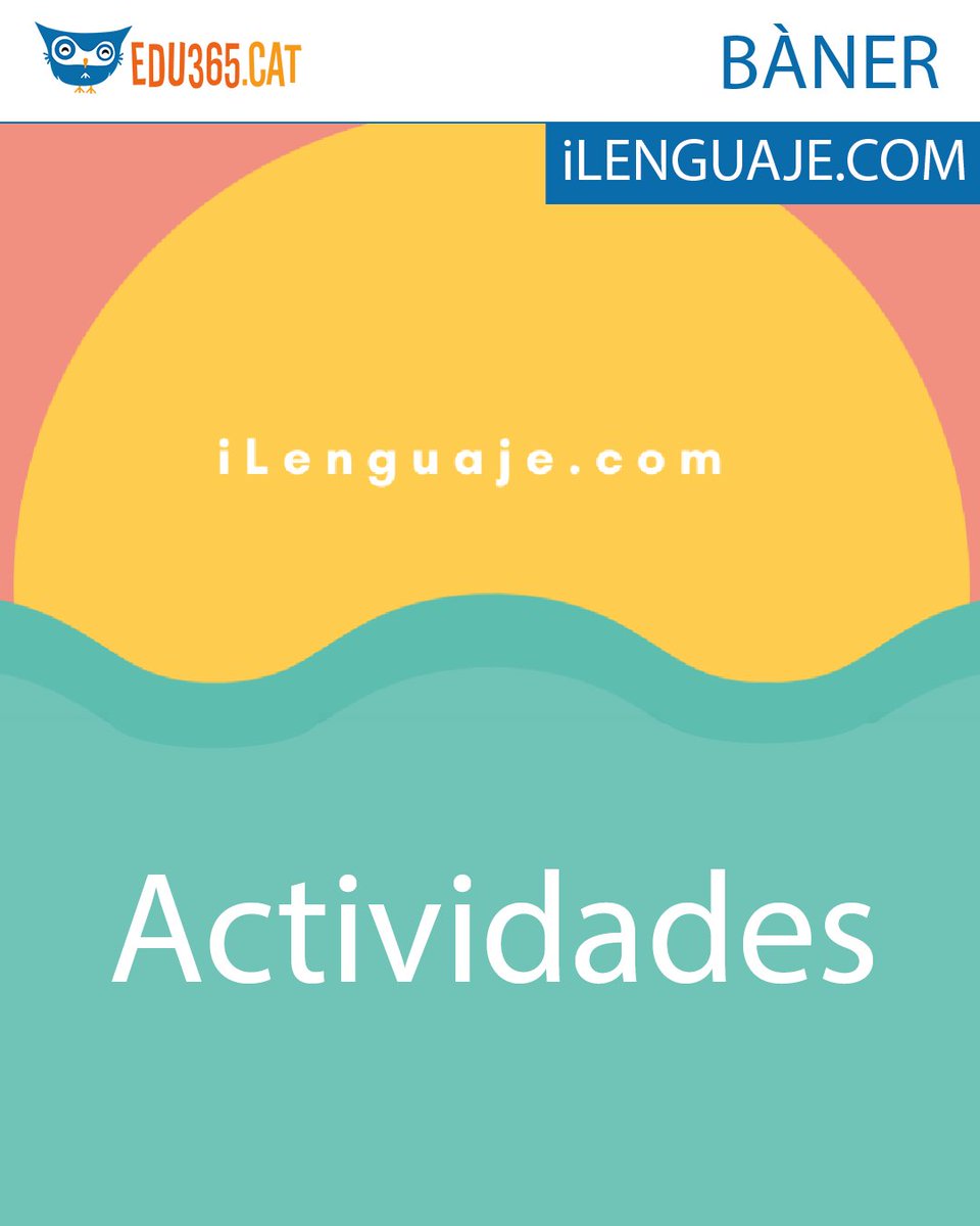 Practiqueu, apreneu i divertiu-vos! 🧠🎙️ En aquesta plataforma trobareu jocs i activitats per millorar el llenguatge d’una manera interactiva! Entreu-hi!

🔗 ilenguaje.com/actividades-in…
🔗 edu365.cat

#primària #castellà #Edu365