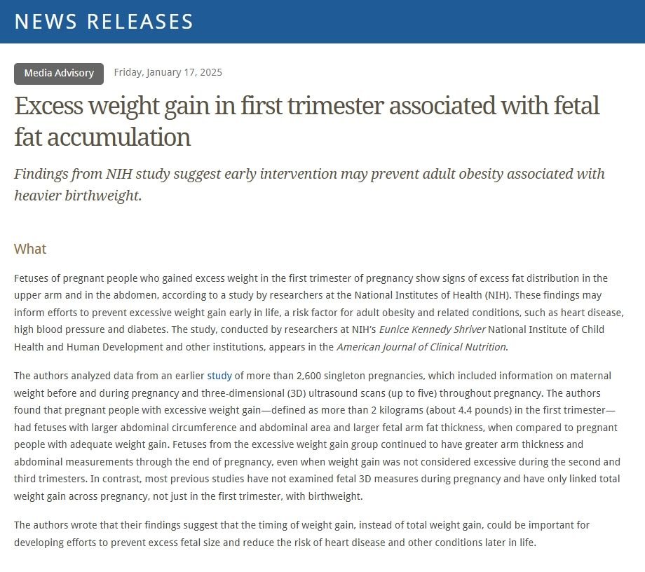 AIpubmed's tweet image. 🔬Insights into Excess weight gain in first trimester associated with fetal fat accumulation🔬
Get related literature list: pubmed.ai

#FetalAdiposity #MaternalHealth #PrenatalDevelopment #ObesityPrevention #PerinatalResearch #pubmed #healthcare