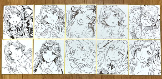 本日の直筆ミニ色紙wip
まあこれくらいで打ち止めでもいいかな…くらいだけど
まだリクエストがあったらもうちょっと追加あるかも 