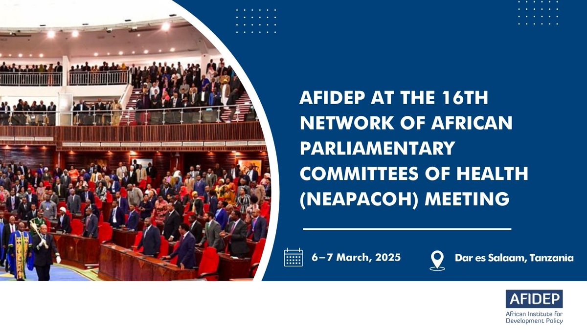 On 6–7 March 2025, policymakers, researchers, and health stakeholders will convene in Dar es Salaam, Tanzania for the 16th meeting of the Network of African Parliamentary Committees of Health (NEAPACOH). Organised by <a href="/ppd_aro/">PPD ARO</a> , <a href="/Afidep/">AFIDEP</a> and other partners, the meeting aims to
